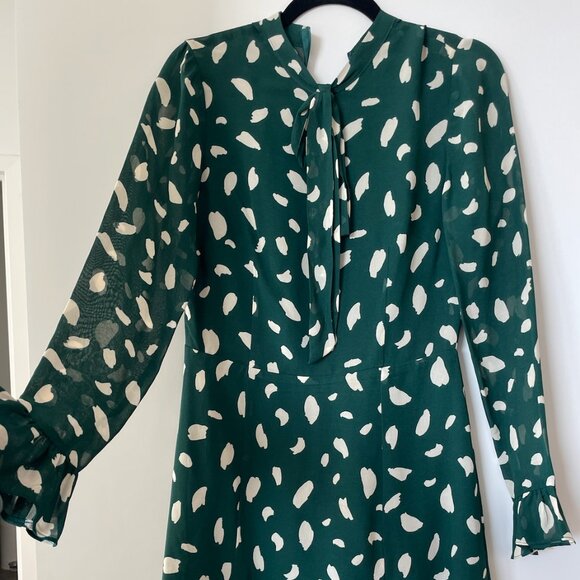 Reformation Fox Dress - Green Size 6 - Picture 2 of 6